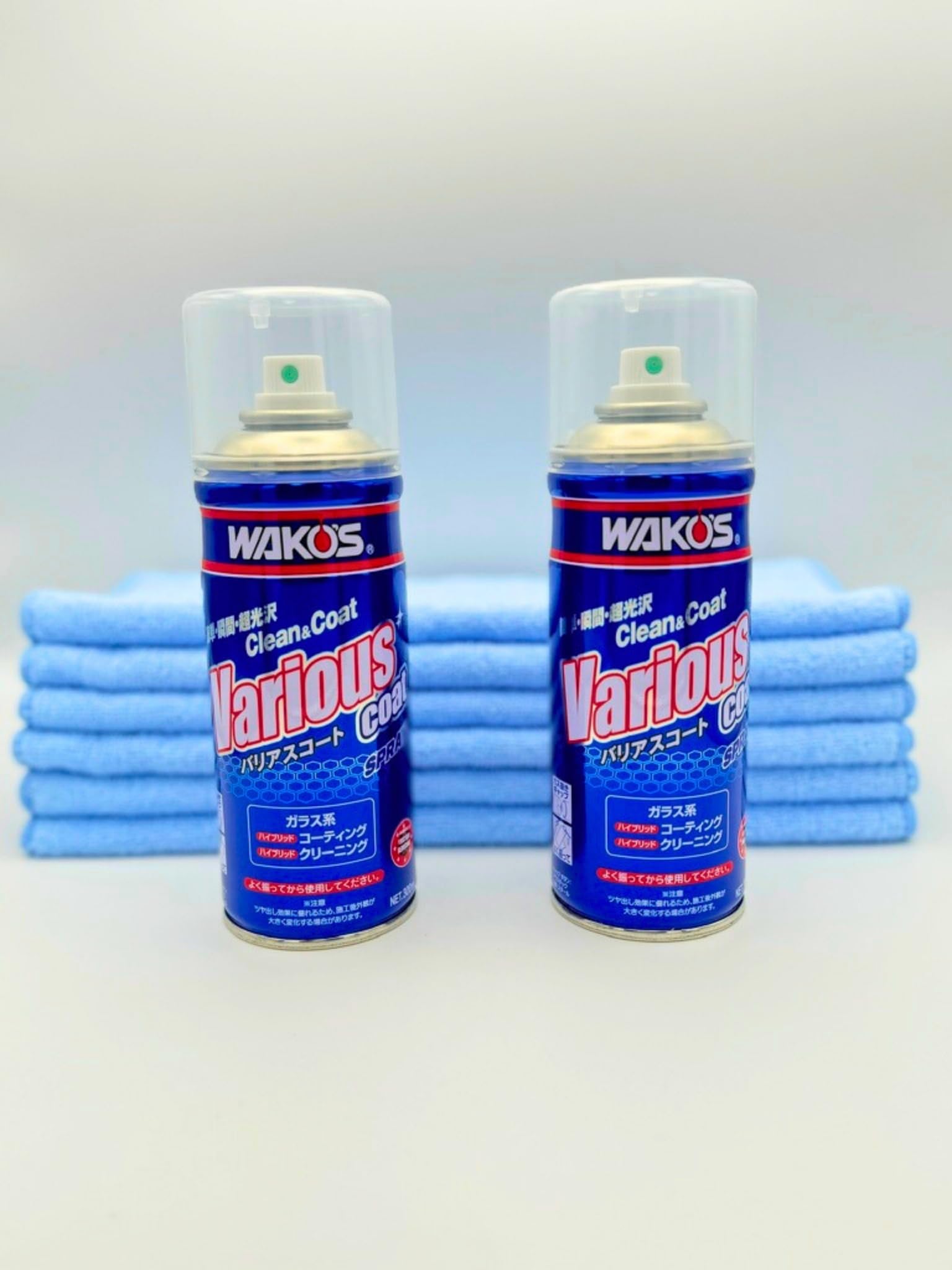 Amazon.co.jp: 高級洗車専用クロス6枚 ワコーズ バリアスコート 300ml